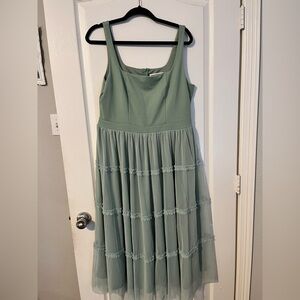Grace Karin Green Sleeveless Midi Sundress